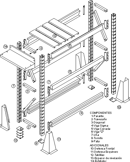 Racks Plano Despiece